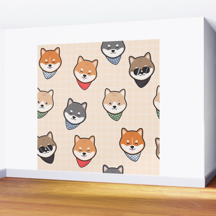 shiba inu throw pillow