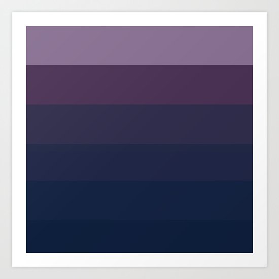 Visions of Sugar Plums Ombre Art Print