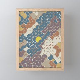 Abstract Geometric Artwork 86 Framed Mini Art Print | Retro, Nature, Painting, Storm, Graphic Design, Abstract, Pop Art, Digital, Pattern, Sun 