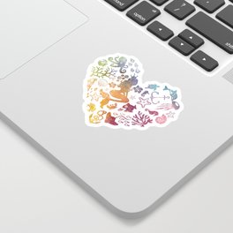 Mermaid Heart Sticker