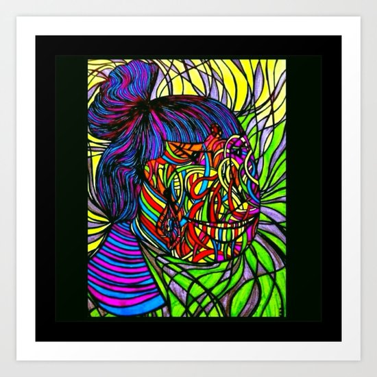 Lady Maldiviana Art Print