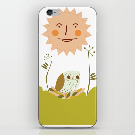 Owl sun iPhone & iPod Skin