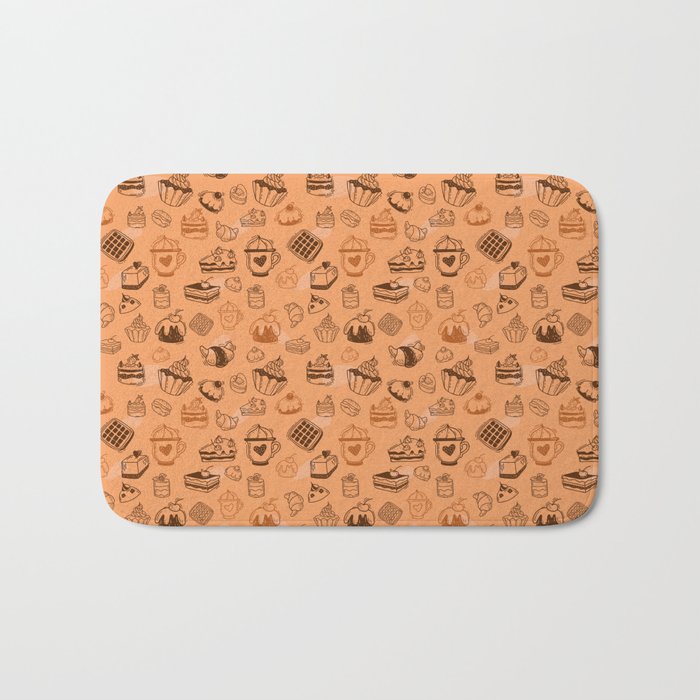 Pastries and other delicacies Bath Mat