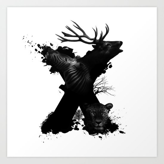 X ANIMALS Art Print