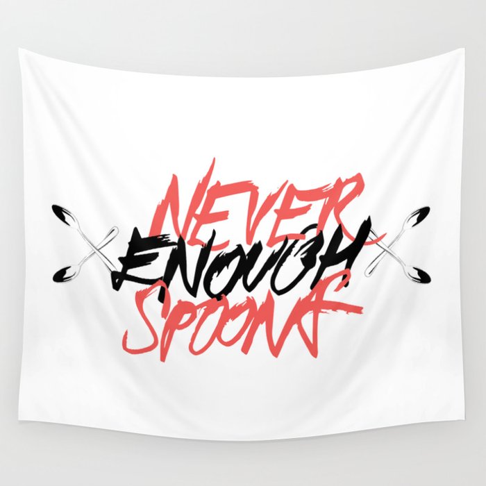 Never Enough Spoons Wall Tapestry
