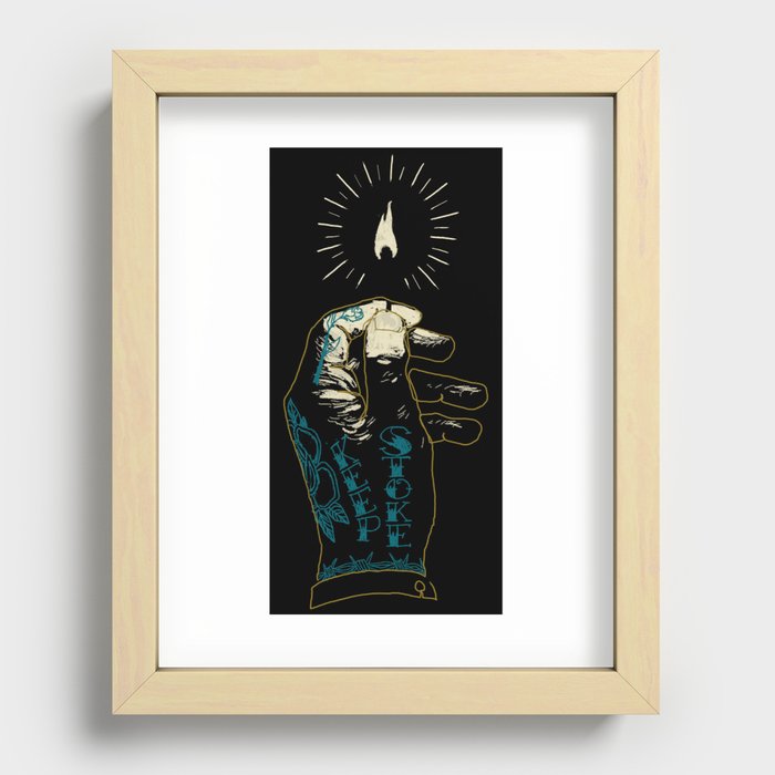 keep stoke Recessed Framed Print