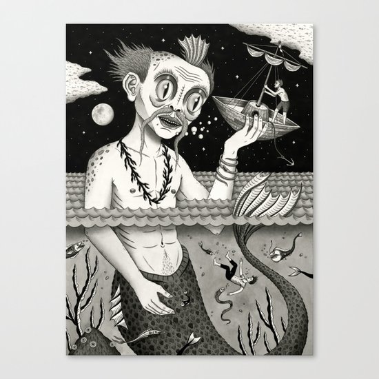 Hijacking on the High Sea Canvas Print