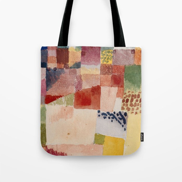 Southern Gardens Gouache Green Gradation Abstract "painting · modern · abstract art " Paul Klee Tote Bag
