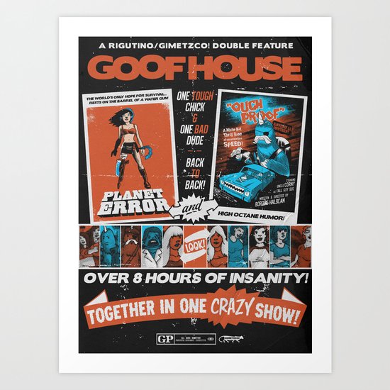 Goofhouse Double Feature: Planet Error + Ouch Proof Art Print
