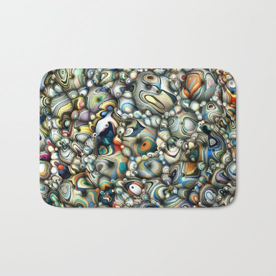 Colorful 3D Abstract Bath Mat