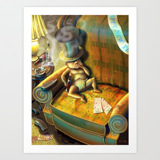 Out With the New, In With the Old Art Print