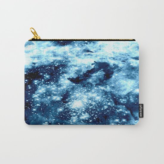 Ice Blue Galaxy Star Clusters Carry-All Pouch