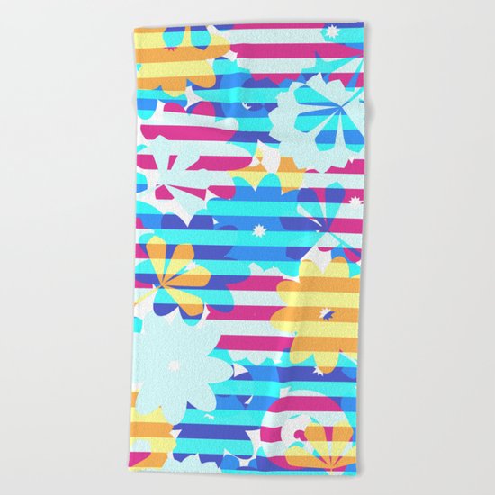 Floral brightness Beach Towel
