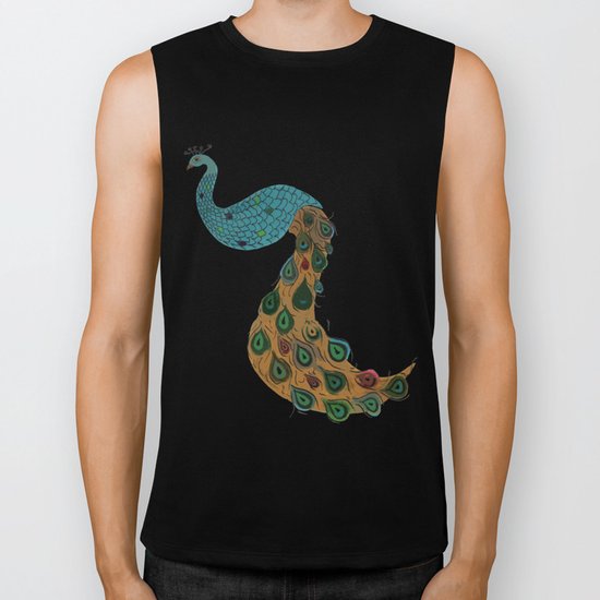 Florence the Peacock Biker Tank