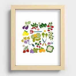 Vegetable Garden Recessed Framed Print