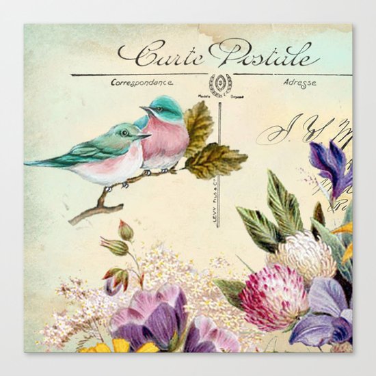 Sweet birds #4 Canvas Print