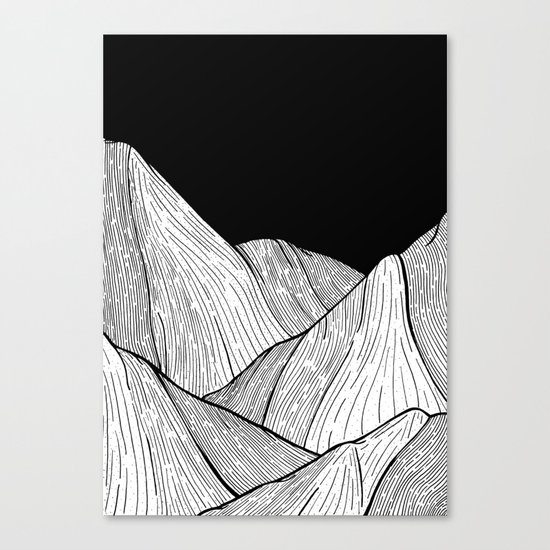 As The Mountains Rise Up Canvas Print