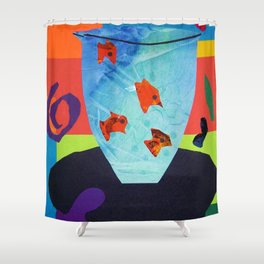 Henri Matisse - Gold Fish still life portrait from the Cut-Outs Collection Shower Curtain
