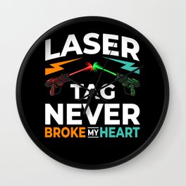 Laser Tag Game Outdoor Indoor Player Wall Clock