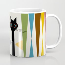 Mid-Century Modern Art Cat 2 Coffee Mug | 1950, Modern, Vintageart, Midcenturyart, Midcenturymodcat, 1960, Decor, Midcentury, Retro, Midcenturymodern 