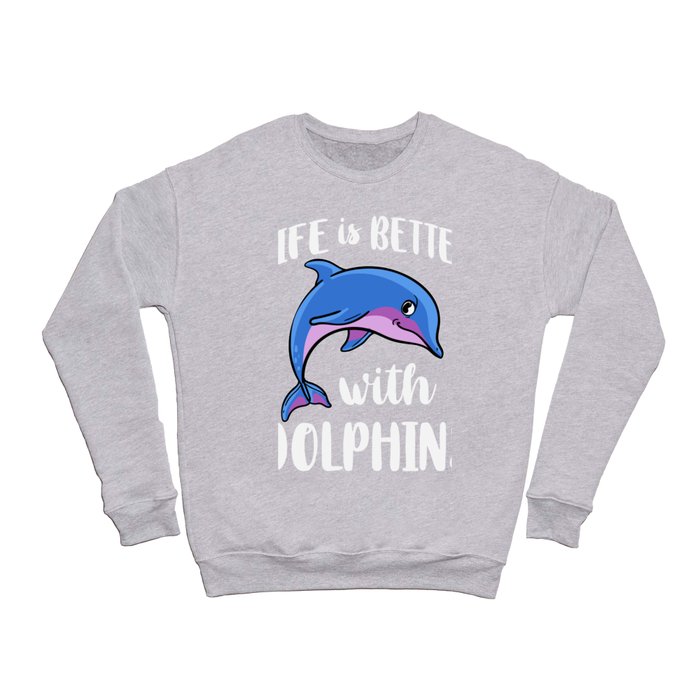Dolphin Trainer Animal Lover Funny Cute Crewneck Sweatshirt