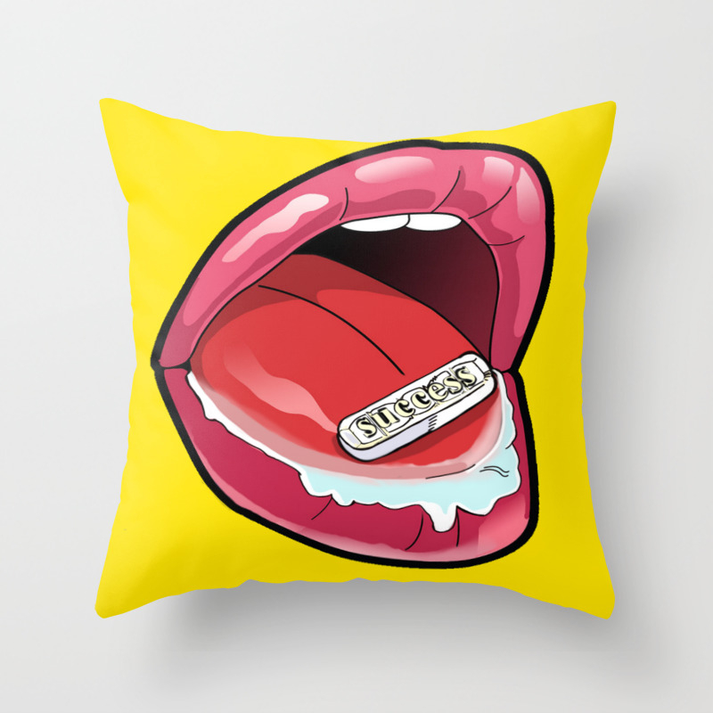 success is a drug Throw Pillow by 