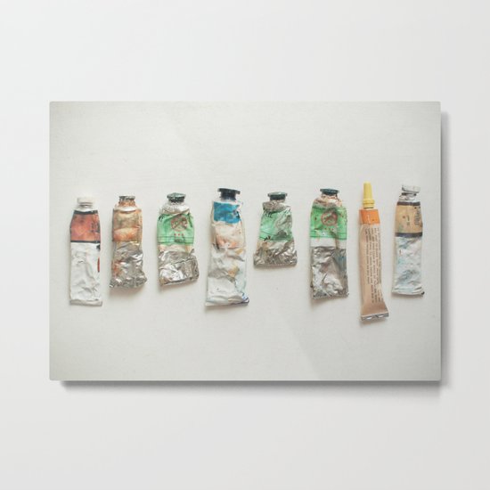 Oil Paints Metal Print