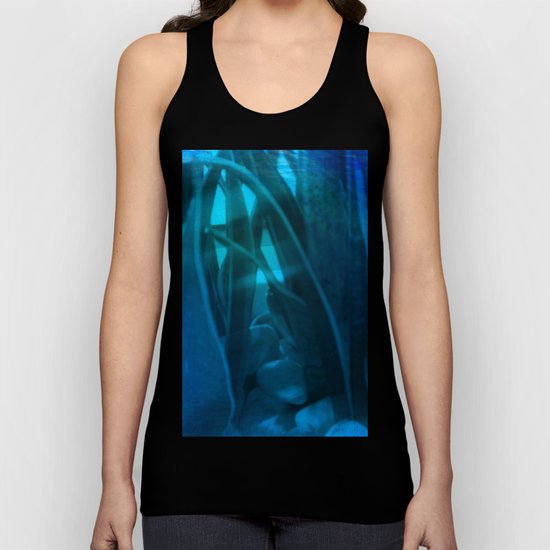 Aquatique: leaves and pebbles undersea -nature underwater Unisex Tank Top