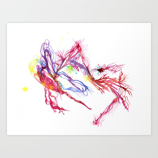 Galactic Blush Art Print