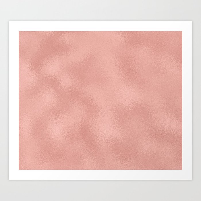 Rose gold - Touch of Rose Art Print