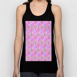William Morris (1834-1896) & John Henry Dearle (1859-1932) - COMPTON (Fuchsia/Persian Pink/Neon Pink/Easter Purple) - 1895 - Arts & Crafts - Floral pattern - Digitally Enhanced Version - Tank Top