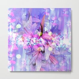 LILY IN LILAC AND LIGHT Metal Print