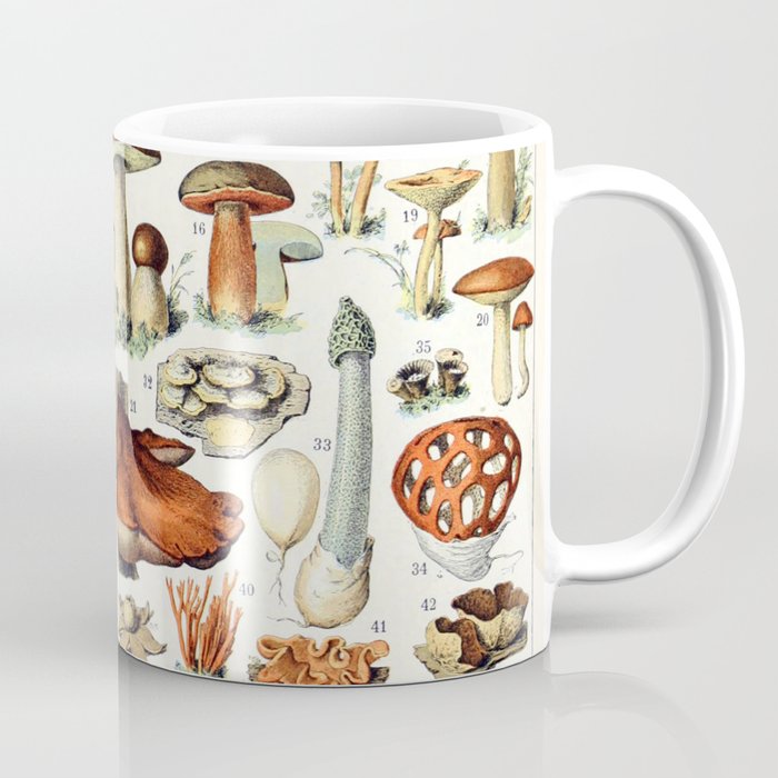 Adolphe Millot - Champignons A - French vintage poster Coffee Mug