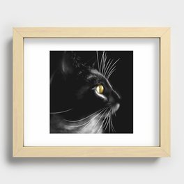 Portrait of a cool cat Recessed Framed Print