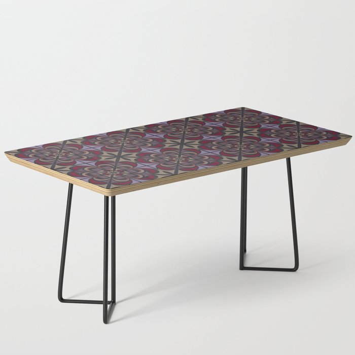 Floral modern retro abstract pattern Coffee Table