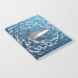 Reef shark and school of fish Notebook