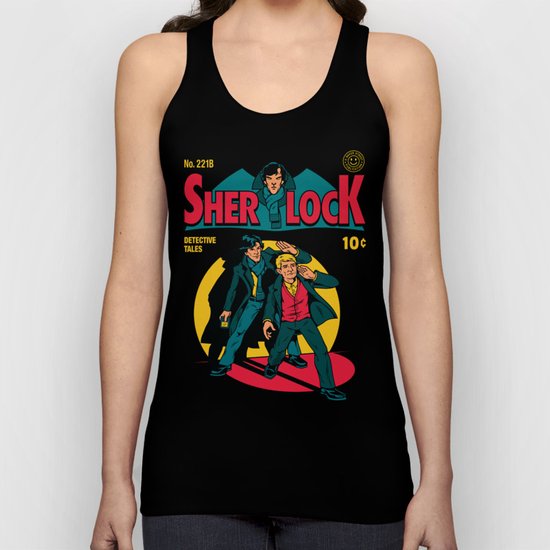 Sherlock Comic Unisex Tank Top