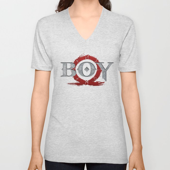 God Of War : Boy V Neck T Shirt