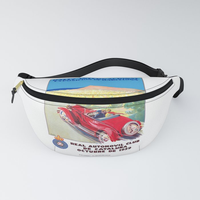 1929 SPAIN International Rally Exposition Of Barcelona Poster Fanny Pack