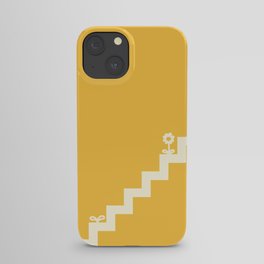 Simple minimal stairs with flower and sprout 6 iPhone Case