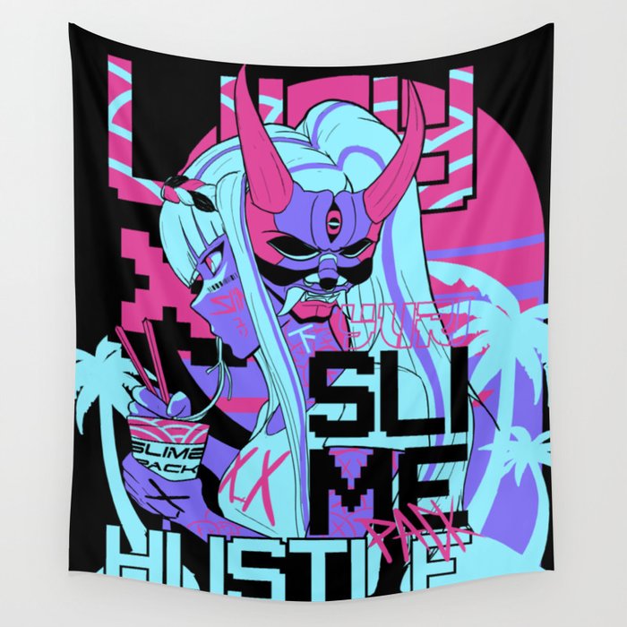Slime wave lily  Wall Tapestry