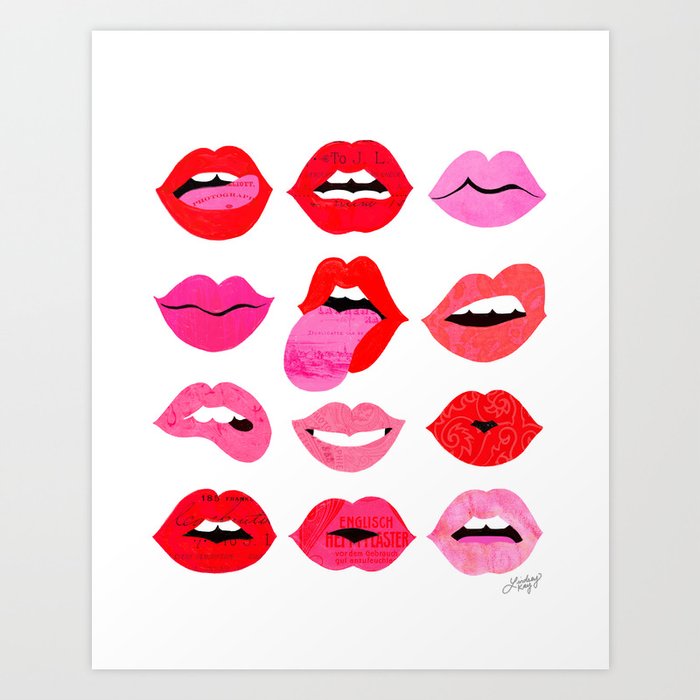 Lips of Love Kunstdrucke