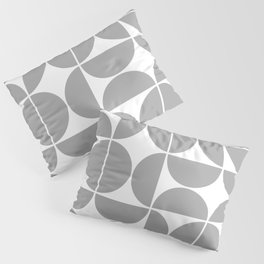 Mid Century Modern Geometric 04 Grey Pillow Sham