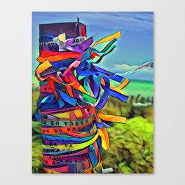 Bahia vibrant, colorful, paint, beauty, amazing Canvas Print