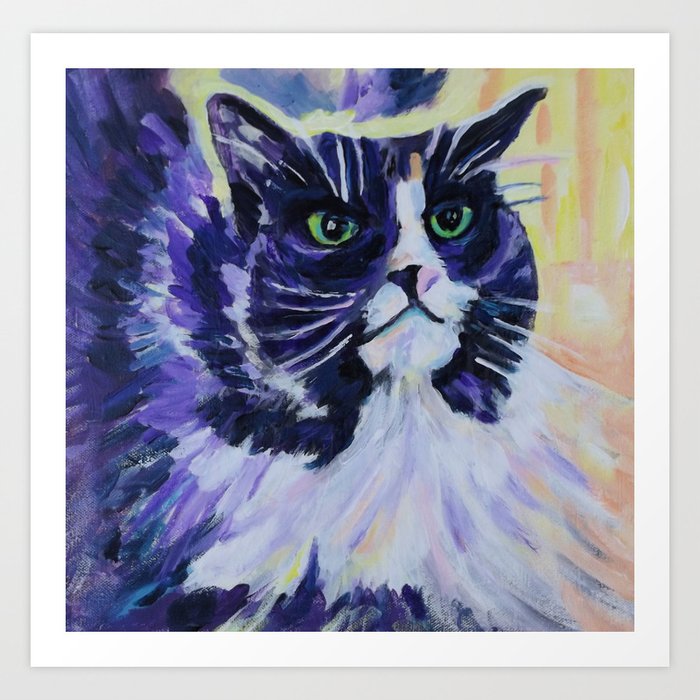 barbs cat Art Print