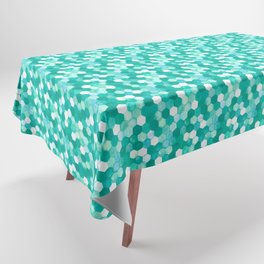 Mint Honeycomb Tablecloth