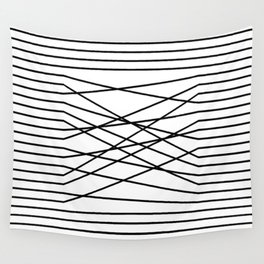 Line Complex Light Square Wall Tapestry