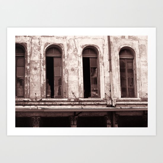 New Orleans Windows Art Print
