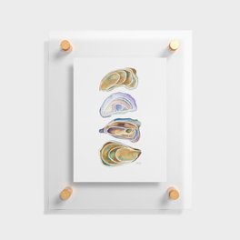 Watercolor Oysters Floating Acrylic Print