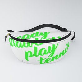Ready strawberry play tennis type Fanny Pack